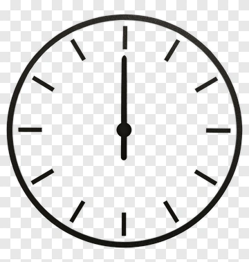 Simple Clock Design PNG