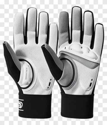 White And Black Sports Glove PNG