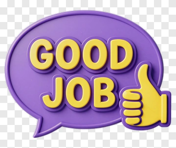 Good Job Thumbs Up Speech Bubble PNG
