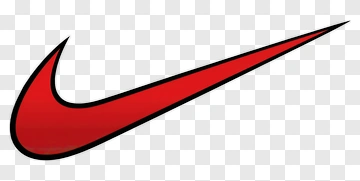 Nike Logo In Red And Black PNG