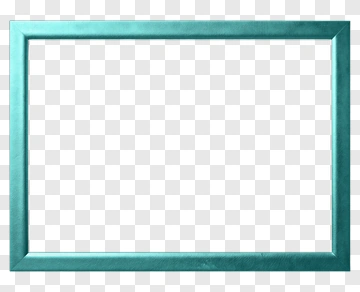 Cyan Picture Frame PNG