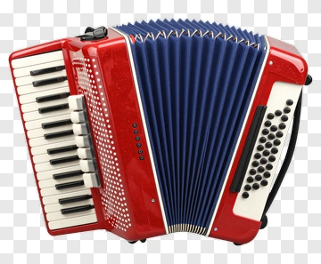 Red And Blue Accordion PNG
