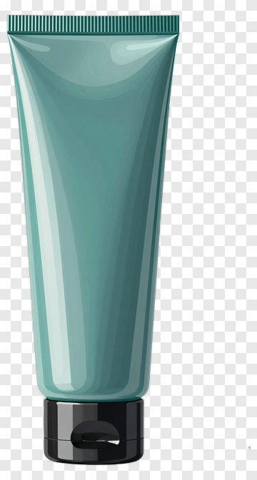 Teal Cream Tube With Black Cap PNG