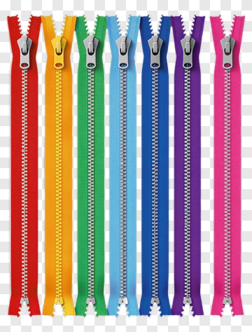 Colorful Zipper Rainbow PNG