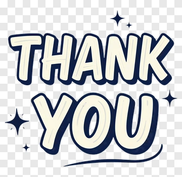 Thank You Message With Stars PNG