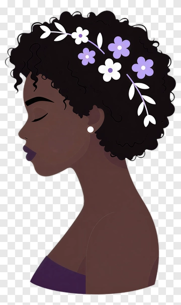 Woman With Flower Crown PNG