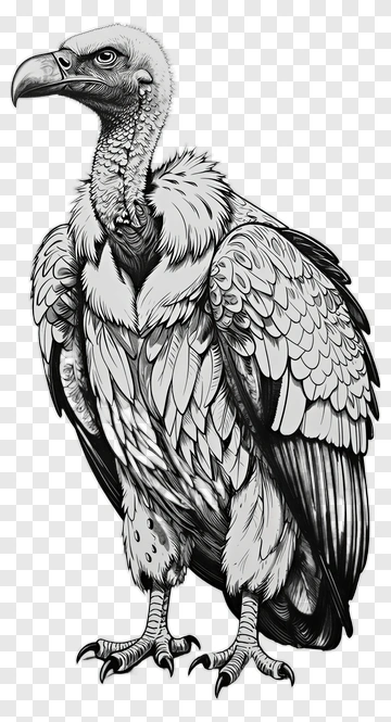 Hand Drawn Vulture PNG