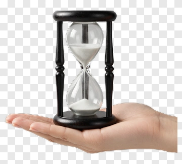 Hourglass Held In Hand PNG