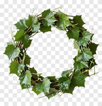 Green Leaf Wreath PNG
