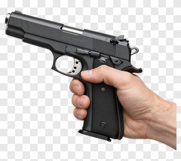 Hand Holding Gun PNG