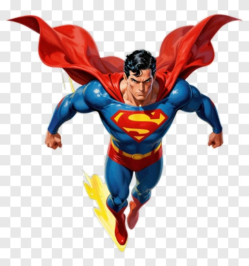 Superman Flying Through The Air PNG