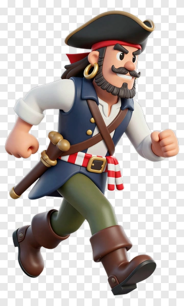 Pirate Running PNG