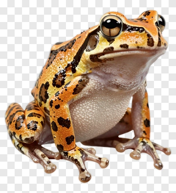 Orange And Brown Frog PNG