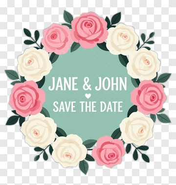 Jane And John Save The Date PNG