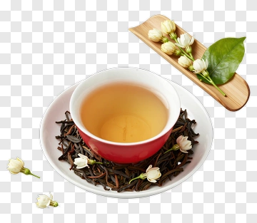 Jasmine Tea With Fresh Flowers PNG