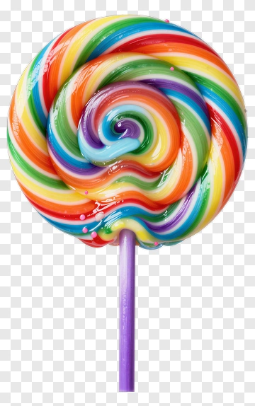 Rainbow Lollipop PNG