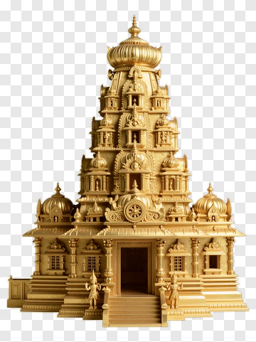 Golden Temple Model PNG