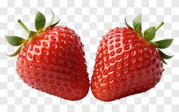 Two Fresh Strawberries PNG