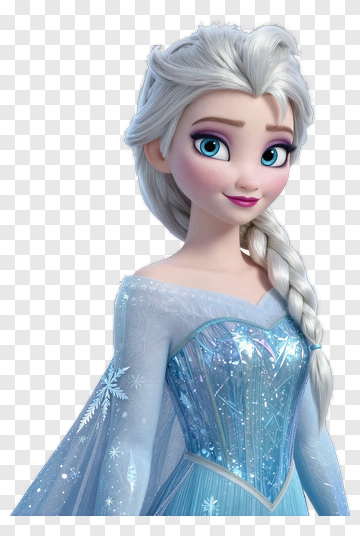 Elsa In Winter Dress PNG