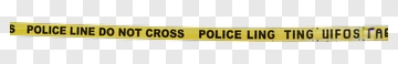 Yellow Police Tape With Black Text PNG