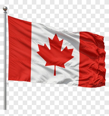 Canada Flag With Maple Leaf PNG