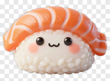 Cute Sushi Anime Character PNG