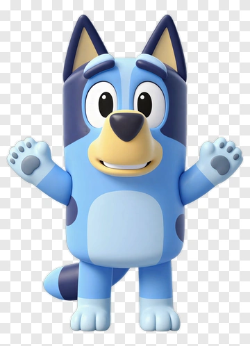 Bluey Cartoon Dog Character PNG