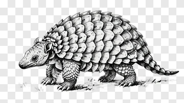 Hand Drawn Armadillo PNG