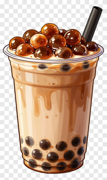 Bubble Tea In A Plastic Cup PNG