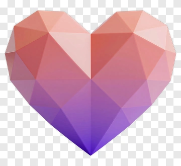 Geometric Heart PNG