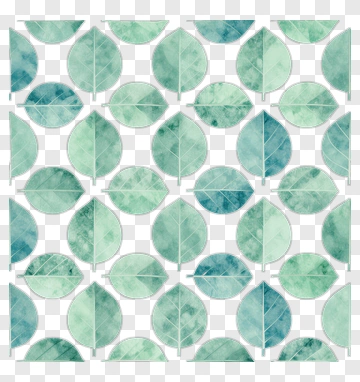 Watercolor Leaf Pattern PNG