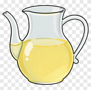 Yellow Oil In A Pitcher PNG
