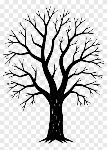 Black Tree Silhouette PNG