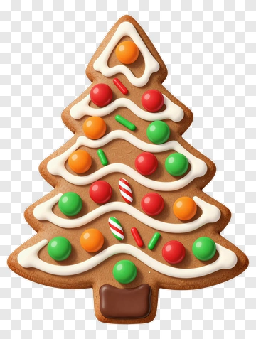 Gingerbread Tree Cookie PNG