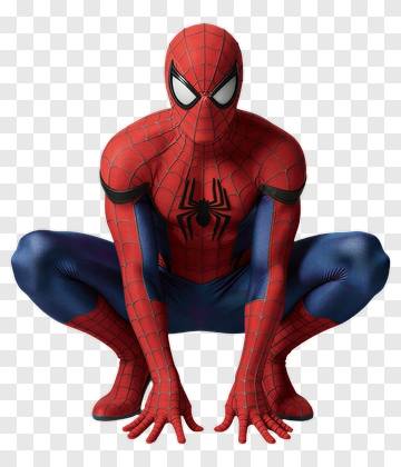 Spider-Man In Red And Blue Costume PNG