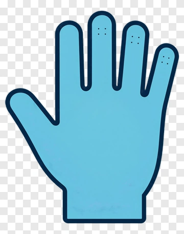 Blue Glove PNG