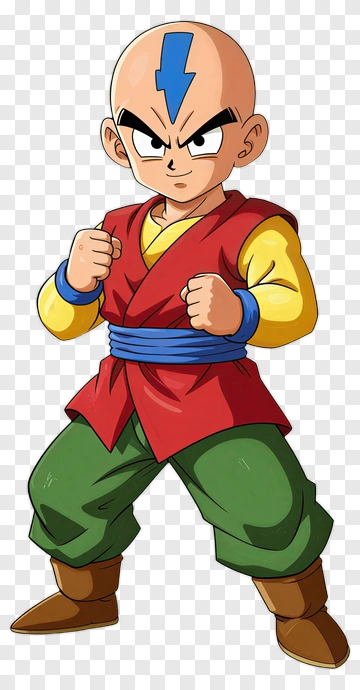 Tien Shinhan In Fighting Stance PNG