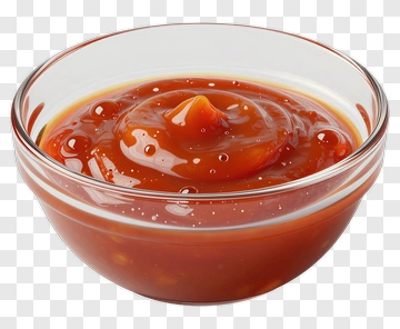 Ketchup In A Glass Bowl PNG