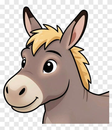 Cartoon Donkey PNG