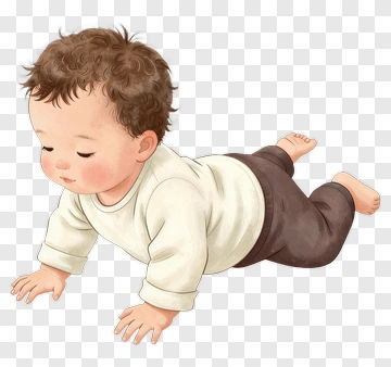 Crawling Baby PNG