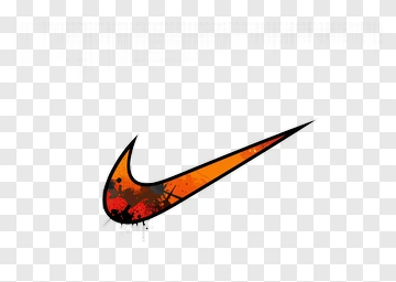Nike Logo With Graffiti Splatter Effect PNG