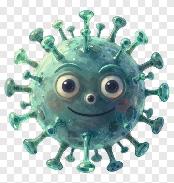 Cartoon Virus Cell PNG