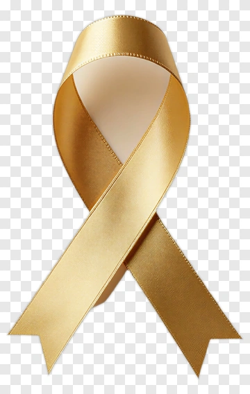 Gold Ribbon In Frame PNG