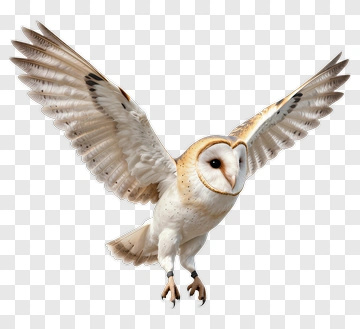 Flying Barn Owl PNG