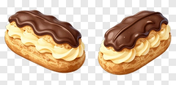 Chocolate Eclair Dessert PNG