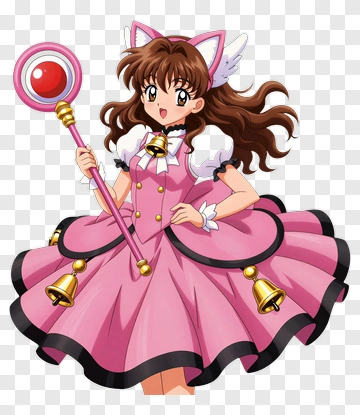 Anime Magical Girl With Cat Ears PNG