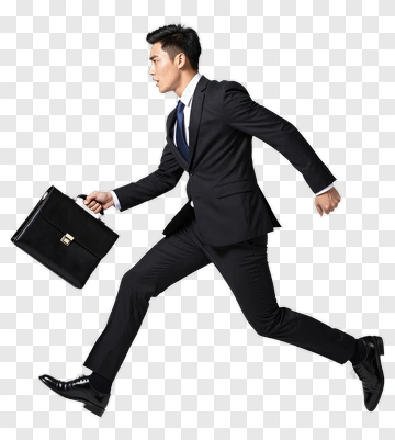 Businessman In Motion PNG