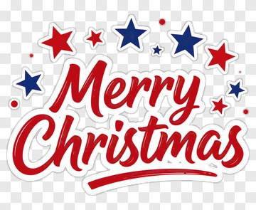 Merry Christmas Holiday Greeting PNG