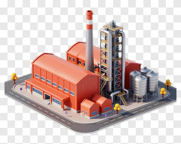 Industrial Factory Complex PNG