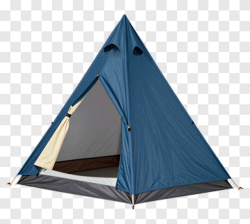 Blue Triangle Tent PNG